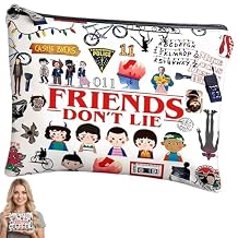 Makeup Bag, Cool Thing Merch Friendship Theme Makeup Bag, Cosmetic Pouch for Women, Travel Toiletry Organizer, Gift for Best Friends, 1pcs