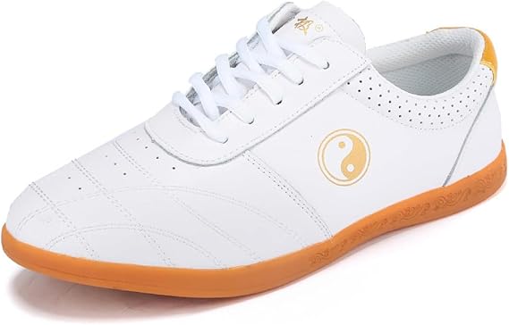 Tai chi Martial Arts Shoes, Kung fu Walking Shoes, Shoes Non Slip Sneakers, Kong Fu Sport Training Shoes for Taekwondo Gym for Men Women Zapatillas de Tai chi(Size:39EU,Color:White)