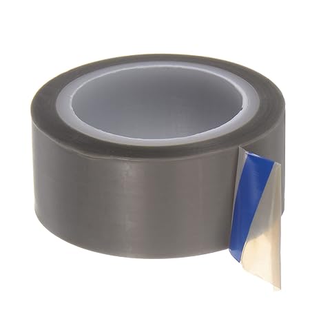 HARFINGTON PTFE Film Tape Roll, 0.8" x 33 ft High Temperature Tape 0.06mm Thickness with Single Side Adhesive for Vacuum Sealer Machine, Hand Impulse Sealers, Gray