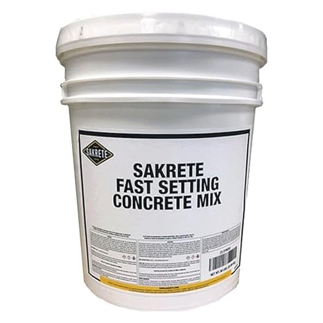 Sakrete Concrete Mix, Pail, Gray, Fast Setting 120019-1 Each