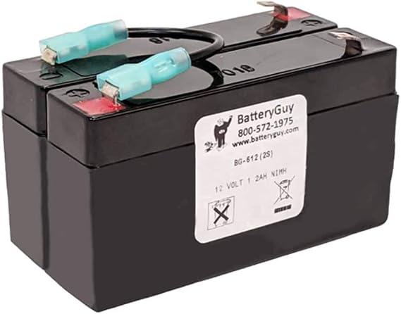 BatteryGuy 12V 1.2Ah SLA Battery - BG-612(2S) (Rechargeable) - Qty of 1
