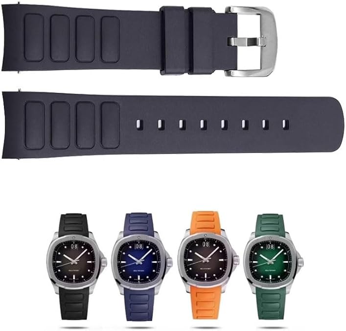 Waterproof Rubber Watch Strap For Mido Multifort TV M049.526 M049 Curved Interface Silicone Watchband
