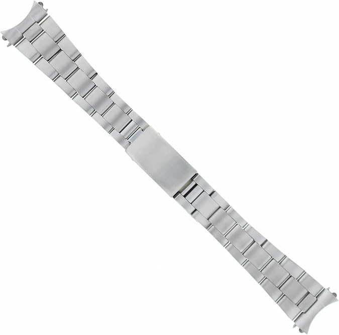 Ewatchparts 19mm Oyster Watch Band Bracelet Solid Compatible With Vintage 34mm Rolex Date 15200 Perpetual Tapered