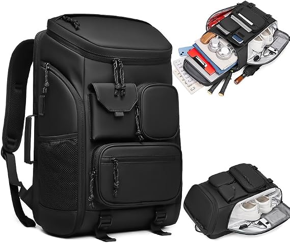 Ayakkabı Bölmeli Su Geçirmez Spor & Seyahat Sırt Çantası – 30L – 17” Laptop Bölmeli
