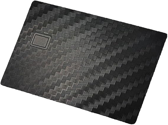 Stainless Steel or Brass Metal Card, Laser Engravable, Credit Card Size