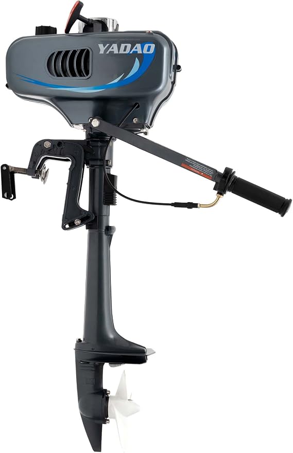 Outboard Motor, 2 Stroke 3.5HP Heavy Duty Outboard Motor Inflatable Fishing Boat Engine Water Cooling System CDI