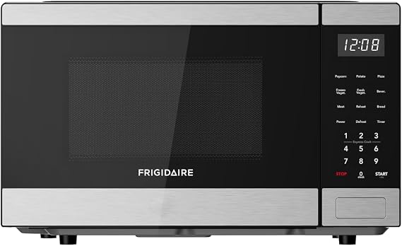 Frigidaire 0.9 CU. FT. Microwave, Digital Control Panel - Auto Cooking Settings - Child Safety Lock - Stainless Steel