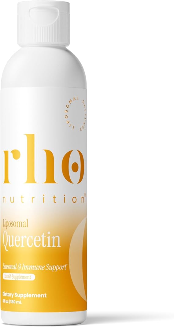 Rho Nutrition Liposomal Quercetin Liquid Supplement | High Absorption Formula, Quercetin, Seasonal & Immune Support, 30 Servings