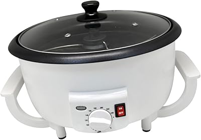 Coffee Bean Roaster 0-240C Temperature Adjustment Multifunctional Coffee Roaster Machine for Cafe Household Home Shop Peanut, without Timer