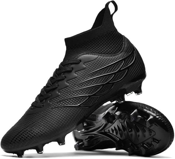 Unisex Retro Soccer Cleats Football Shoes,TF/AG Studs for Indoor/Outdoor Training, Lacrosse, Baseball Premium Leather,Mens Soccer Shoes