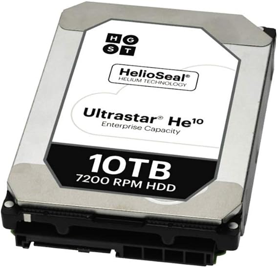 Ultrastar He10 HUH721010AL5200 10 TB 3.5" Internal Hard Drive Interface Standard: 12Gb/s SAS: 7200