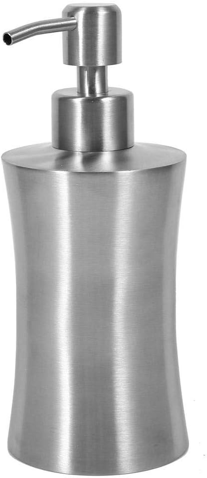 304 Stainless Steel Shower Pump Lotion Dispenser Liquid Bottle for Kitchen Bathroom Countertop(400ml)