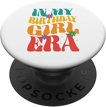 In My Birthday Girl Era Tie Dye Teen Birthday Party Girls PopSockets Standard PopGrip