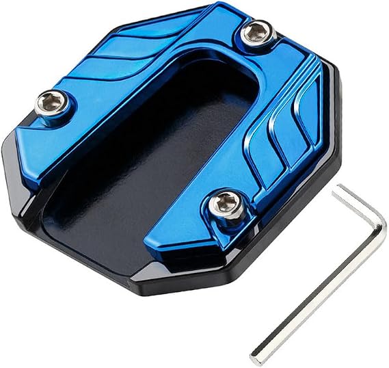 Motorcycle Kickstand Pad for Suzuki DR-Z400SM 2005-2026, Aluminium Side Stand Extension Plate Anti-Slip Base Parking Foot Plate Support