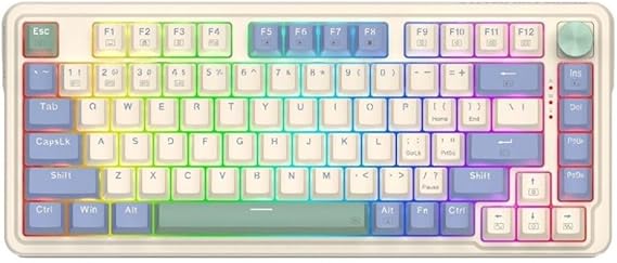 REDRAGON UCAL PRO K673CPG-RGB-PRO Beyaz Kablosuz Klavye