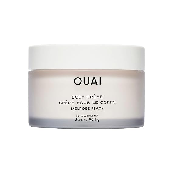 OUAI Body Cream Travel Size - Hydrating Body Cream - Melrose Place (3.4 oz) | With Cupuacu Butter, Coconut Oil & Squalane - Softens Skin and Delivers Healthy-Looking Glow - Sulfate Free Skin Care