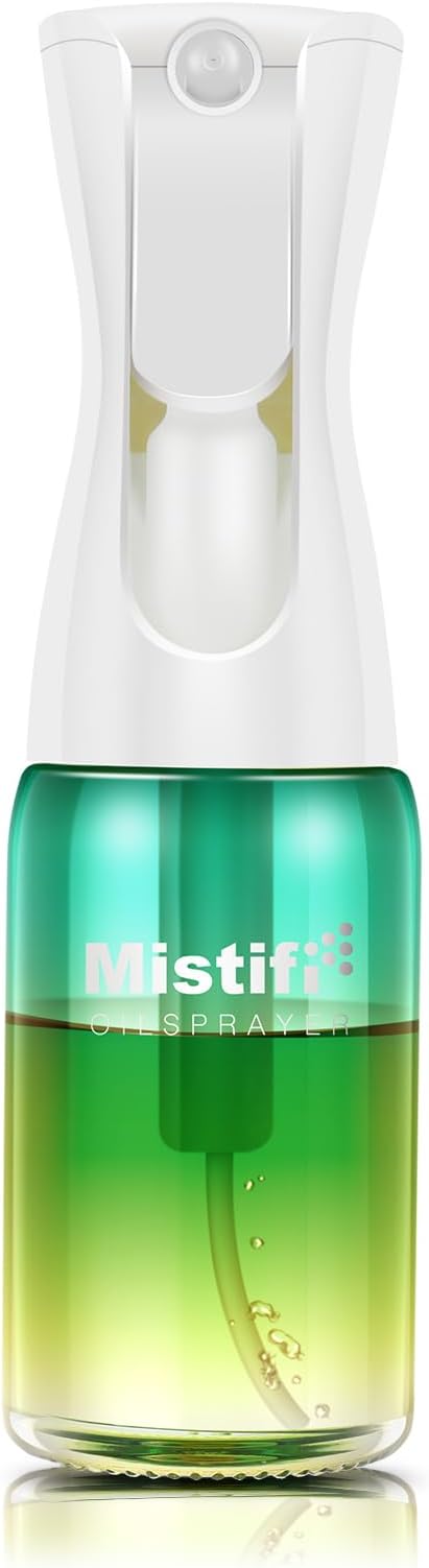 Mistifi Glass Oil Sprayer/Mister 5.1 fl oz (150ml), For Cooking Oil, Olive Oil, Soy Sauce, Vinegar, Non-Aerosol Refillable Dispenser, Spray Bottle (FS640)