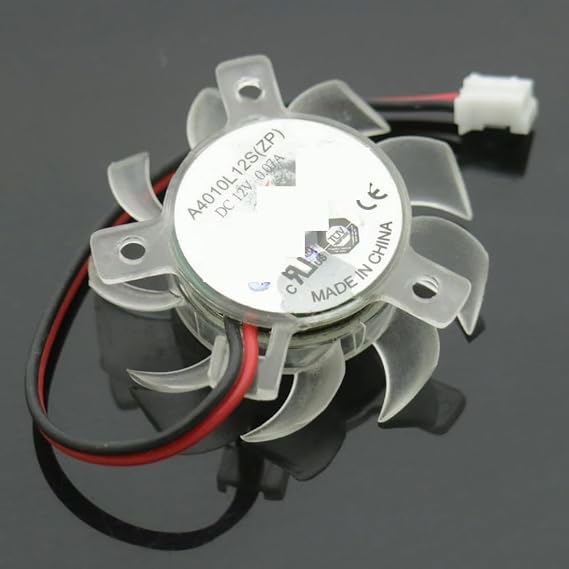 for Vette A4010L12S(ZP) DC12V 35mm 25x25x19mm 12V 0.07A 2Wire 2Pin 4010 Graphics Card Fan