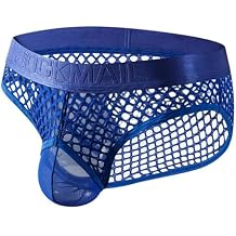 JOCKMAIL Men's Sexy Underwear Briefs Mesh Breathable Comfortable Low Rise Underwear for Men