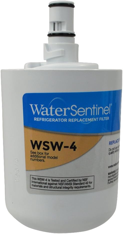 WaterSentinel WSW-4 Refrigerator Replacement Filter: Fits Whirlpool 8171413, 8171414, EDR8D1, Kenmore 46-9002