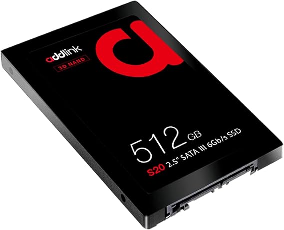 Addlink 512GB 500-450 MB/s 2.5” SATA III 6Gb/s SSD AD512GBS20S3S