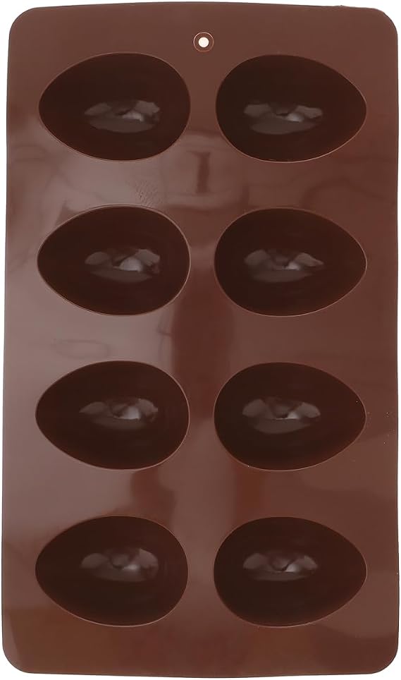 Amosfun Silicone Egg Mold 8 Cavity Oven Safe Microwave Safe