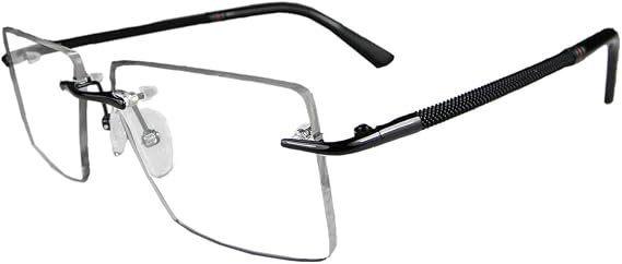 Circleperson Rimless Pure Titanium Eyeglasses frames Square Light Weight