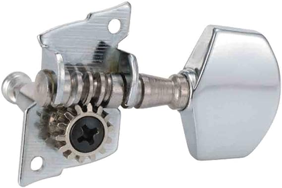 Golden Gate F-2218 Acoustic Guitar Tuners - 6 Individual (3+3) - Chrome