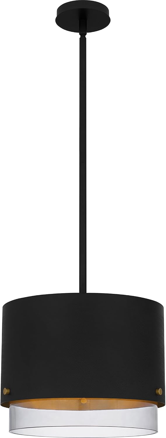 Quoizel Elio 3-Light Matte Black Pendant Light