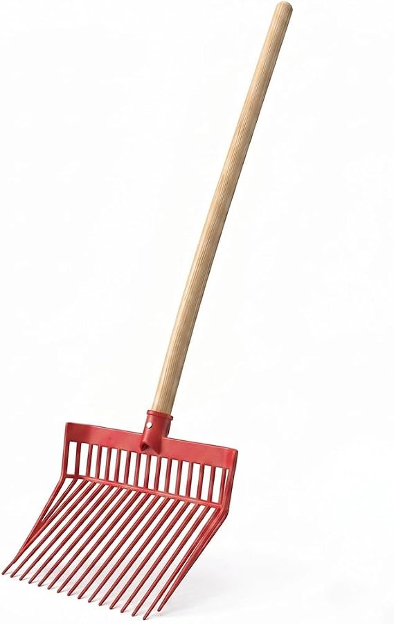 FarmTek DuraFork Manure Fork 52" Handle, Heavy-Duty Polycarbonate