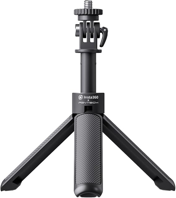 Insta360 Mini 2-in-1 Tripod, Lightweight Selfie Stick and Tripod, Compatible with Insta360 Ace/GO/Link/X Series, Black