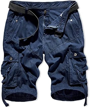 Cargo Shorts for Men Relaxed Fit Cargo Shorts Mens Black Casual Work Short Man Khaki Chino ShortsNavy,38