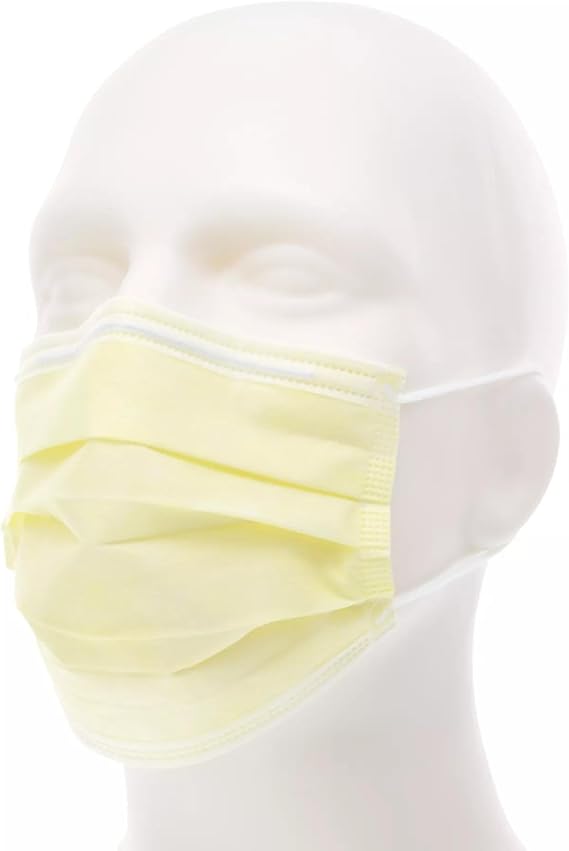 Cardinal Health Unisex Cardinal HealthTM Level 1 Procedure Mask, Ear Loops, Yellow