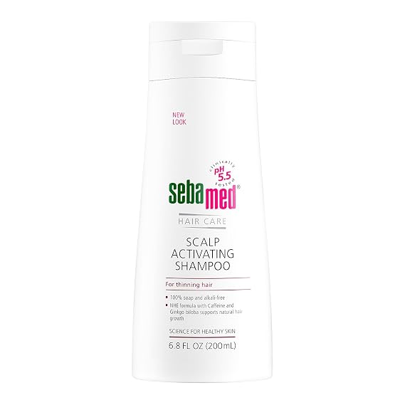 SEBAMED Scalp Activating Shampoo for Thinning Hair Supports Natural Hair Growth Helps Fight Hair Loss Dermatologist Recommended 6.8 Fluid Ounces (200 Milliliters)