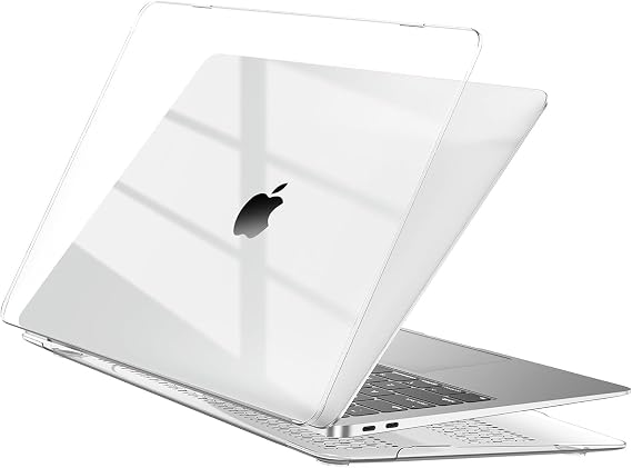 EooCoo for MacBook Pro 13 inch Case M2 M1 2023-2017 Crystal Clear | Slim Fit Plastic Cover, Transparent Hard Shell Compatible with Apple Mac Pro 13.3" (A2338 A2251 A2289 A2159 A1989 A1706)