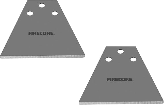 Firecore 2Pcs SDS Plus Floor Scraper Replacement Blades