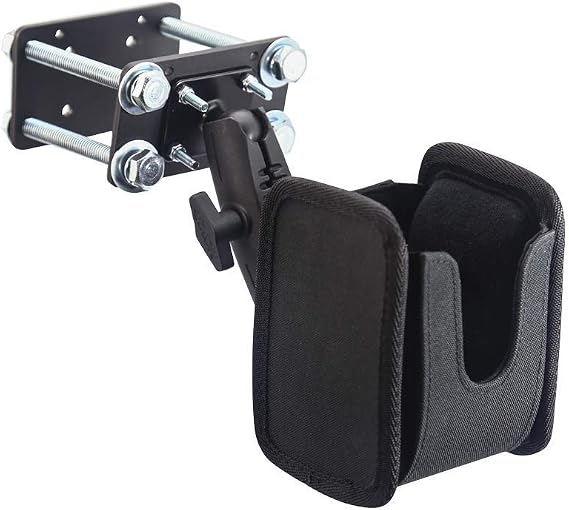 iBOLT Forklift and Warehouse Vehicle Pillar Bracket/Mount w/Barcode Scanner Holder - Made Out of Heavy Gauge Steel - Great for forklifts, Warehouses, Material handling environments