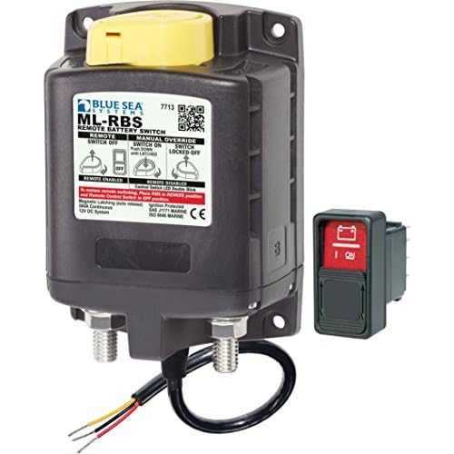 Blue Sea Systems 7713 ML-RBS Remote Battery Switch with Manual Control Auto-Release - 12V