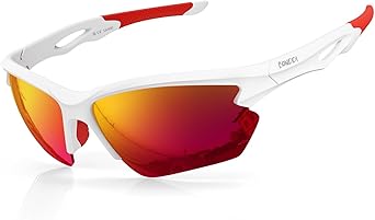 Sunglasses Men - Polarized Sports Sun Glasses Ultra Light Unbreakable Frame Eyewear UV400 Protection for Man Women