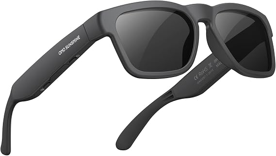 OhO Open Ear Smart Glasses, UV400 Z87.1 Lightweight Bluetooth Sunglasses