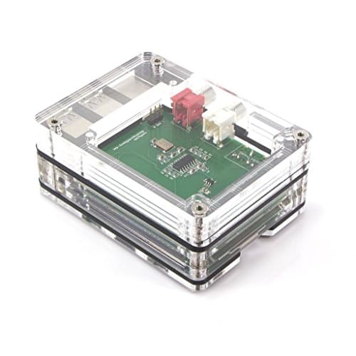 Zebra Tall Top HAT Case for Raspberry Pi 3B Pi2 B - Black Ice
