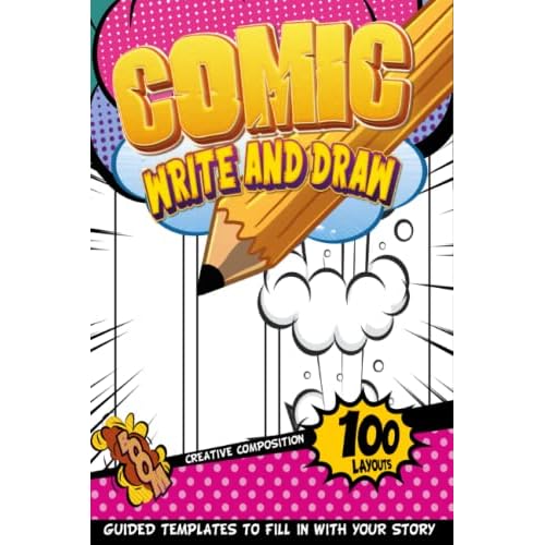 Drawing Comics Book: Comic Book Template For Kids | Airplane Activities For Kids Ages 4-8 With Creative Writing And Drawing Templates | Cartoon Party Favor For 4-Year-Old Paperback January 4, 2022