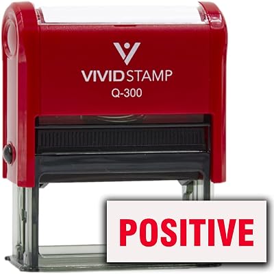 Positive Self-Inking Office Rubber Stamp Red Ink - Q-300