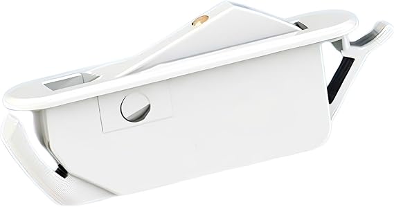 Brixwell Single Action Window Opening Control Device, Plastic Construction, White Finish, Fits 1-7/8" x 5/16" Slot, 2" Length, 7/16" Width, Window Safety and Opening Control Hardware