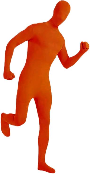 Spandex Orange Full Body Costumes Zentai Bodysuits