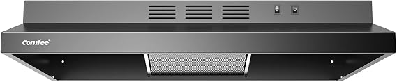 COMFEE' 30 Inch Under Cabinet Range Hood, 200 CFM Ducted/Ductless