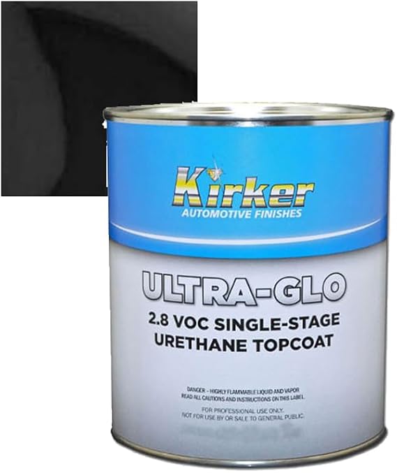 Ultra-Glo Single-Stage Acrylic Urethane Topcoats Automotive Paint 1 Quart (Ultimate Jet Black - UA-70333QT, 3/4 Quart)