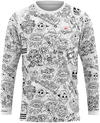 Mens Downhill Motorcycle Sportwear Cycling Jersey Mountain Bike T Shirt Long Sleeve Anti-uv MTB Jersey Racewear