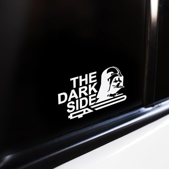 The Dark Side Car Sticker Darth Vader Funny Vinyl Decal Sticker 160mm