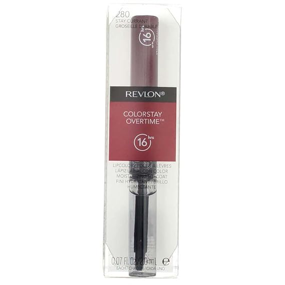 Revlon ColorStay Overtime Liquid Lip Color, Stay Currant [280] 1 ea (Pack of 4)